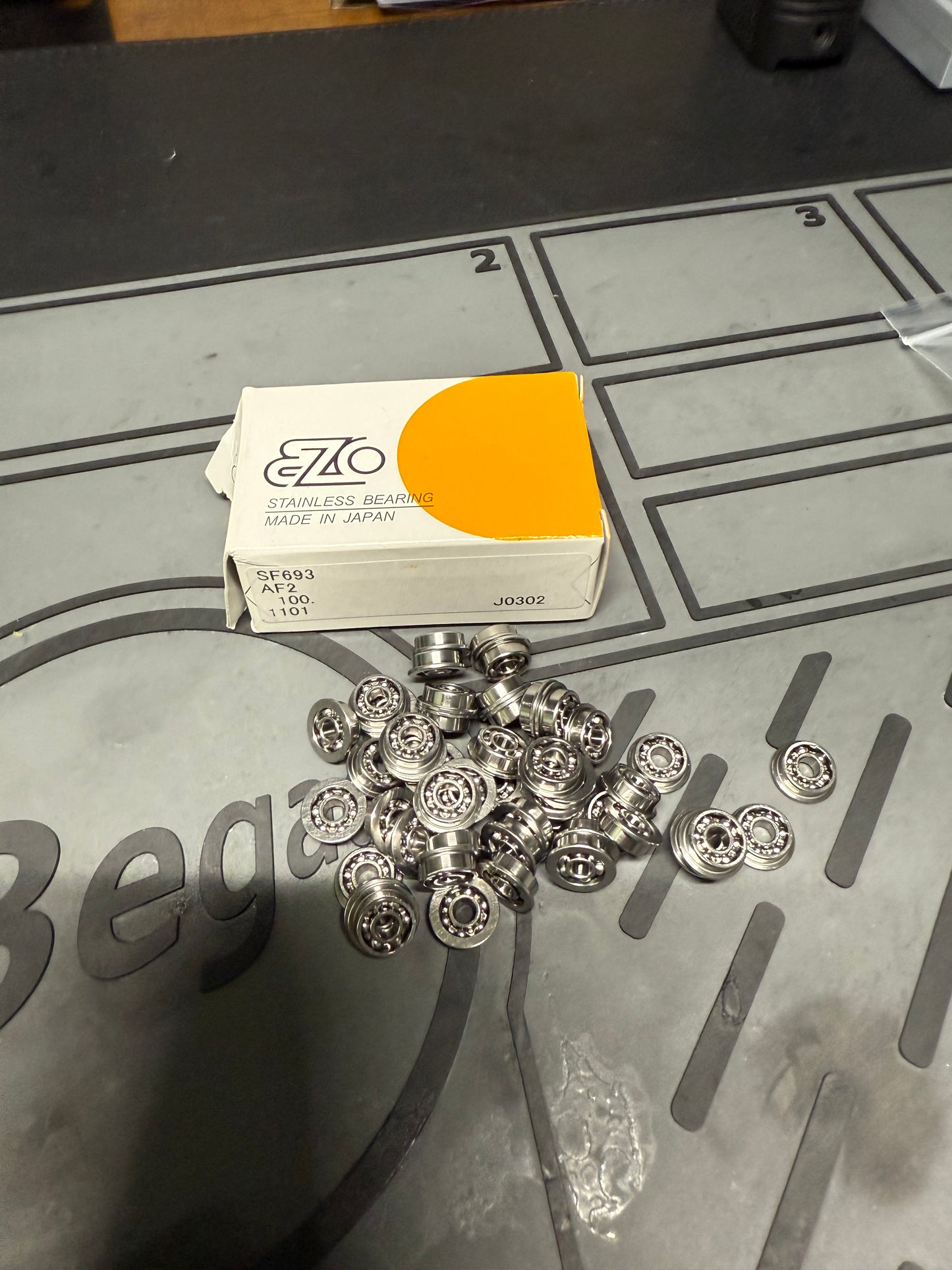 EZO 8mm J-Caged Stainless Steel Bearing